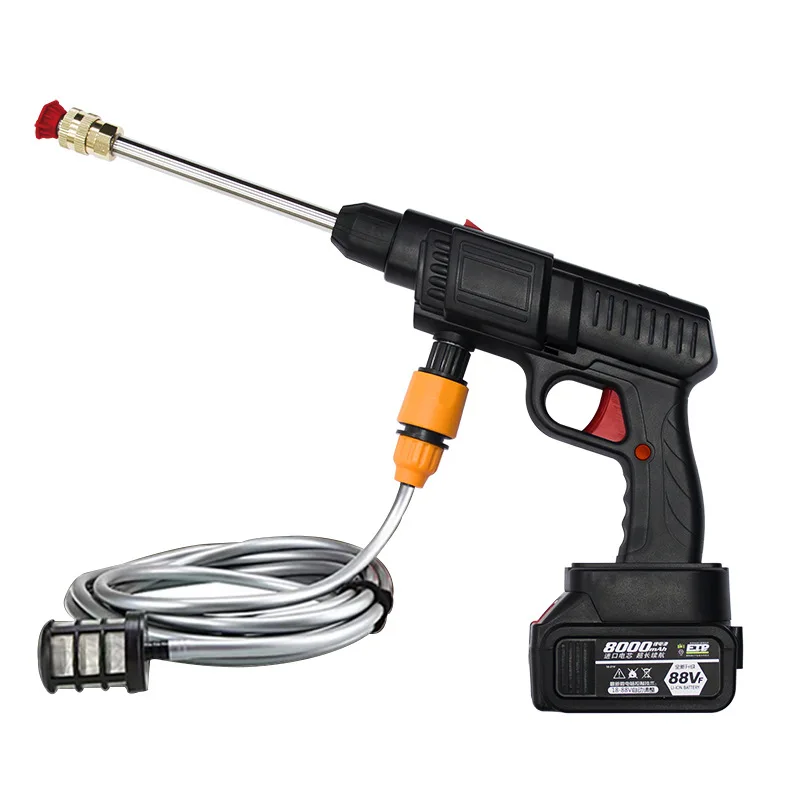 

Wireless Lithium Electric Car Wash Machine Home Car High Pressure Car Wash Handheld Portable Water Gun Rechargeable