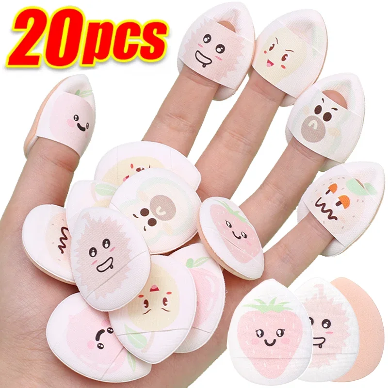 Cartoon Finger Cosmetic Puff Air Cushion Face Concealer Foundation Mini Powder Puff Soft Makeup Sponge Professional Beauty Tools