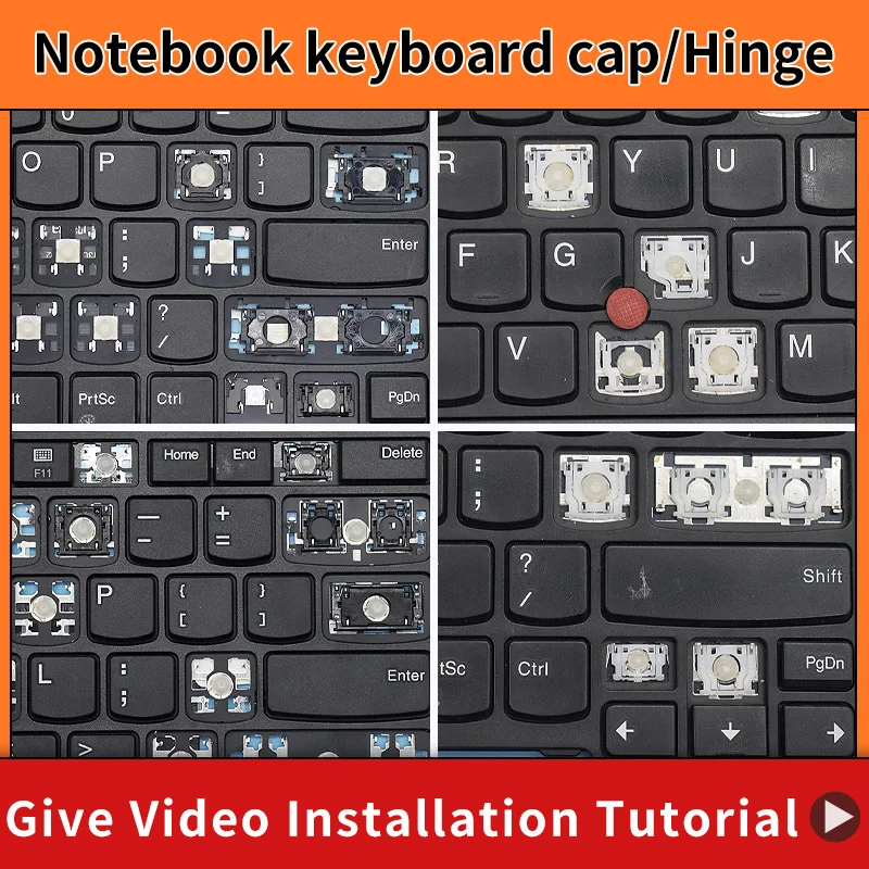 Keycap de substituição para Lenovo ThinkPad, Chave Cap Dobradiça, E470, E470C, E475, Teclado Notebook