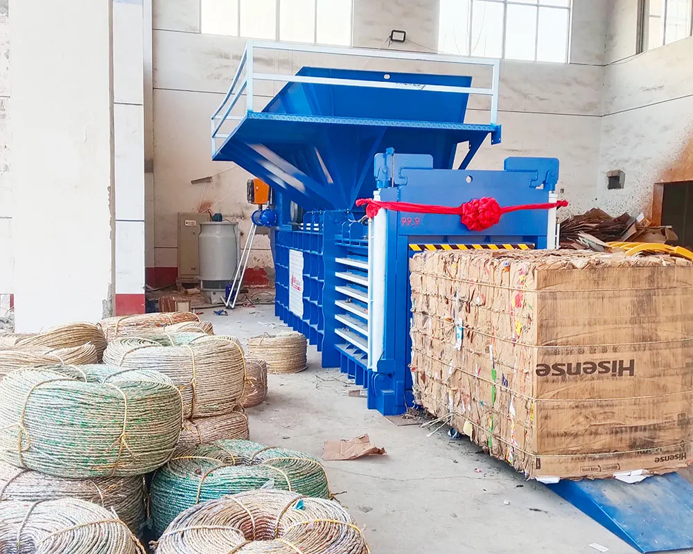 Automatic Paper Cardboard Waste Pet Baler Baling Press Machine /Scrap Cardboard Box Baling Press Machine