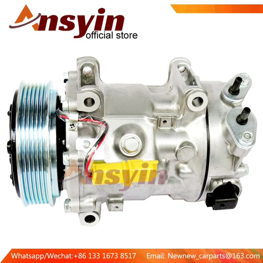 For Peugeot 307 AC Compressor 308 807 607 406 Citroen C4 Berlingo Sd7c16 9800839580 9671216780 9659875880 9651911480 9656483580