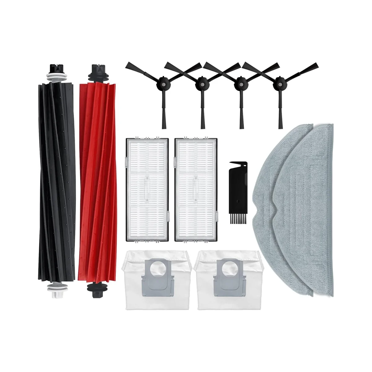 قطع غيار ملحقات المكنسة الكهربائية المتوافقة مع مكنسة الروبوت S8 Pro Ultra