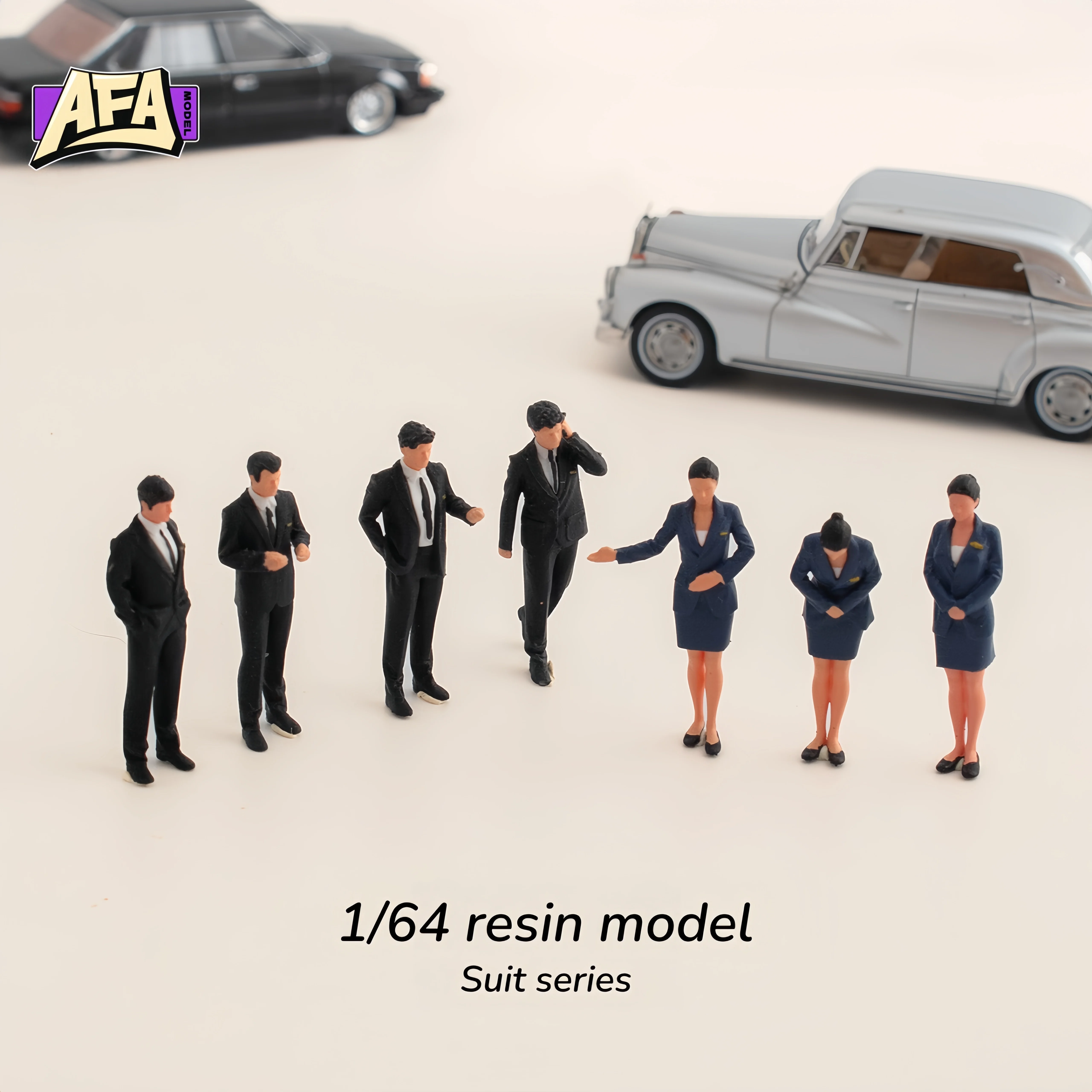 

1 64 suit series Miniature Figures Minifigure Model Kit Model Props Creative Photography Display Collection Decoration
