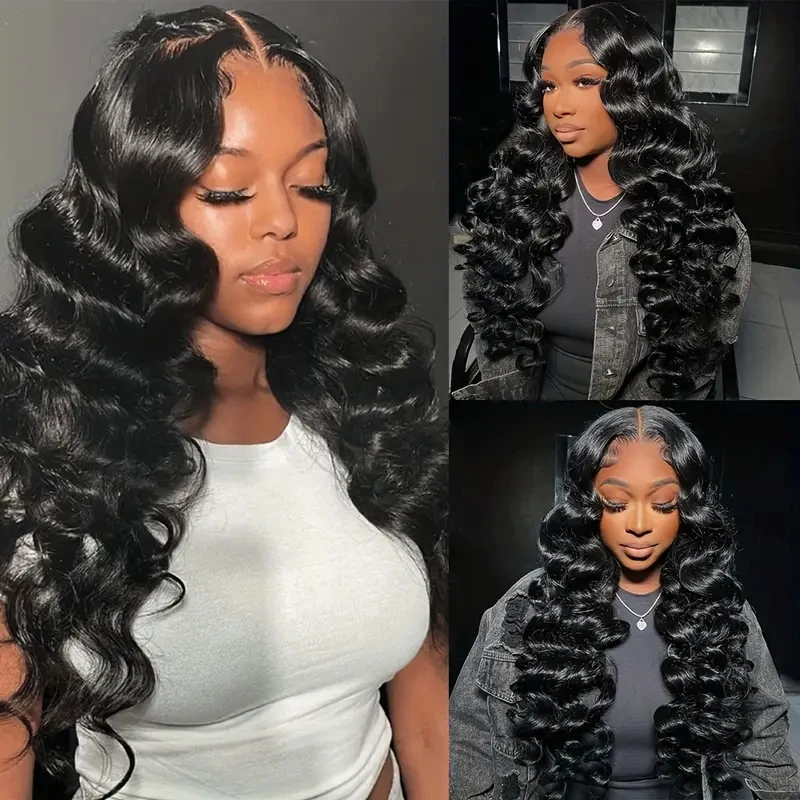 

HAIRTIME 4x4 Lace Loose Deep Wave Front Wig Human Hair 4x4 Transparent Lace Frontal Wig Glueless Loose Deep Wave Wig HD Lace Wig