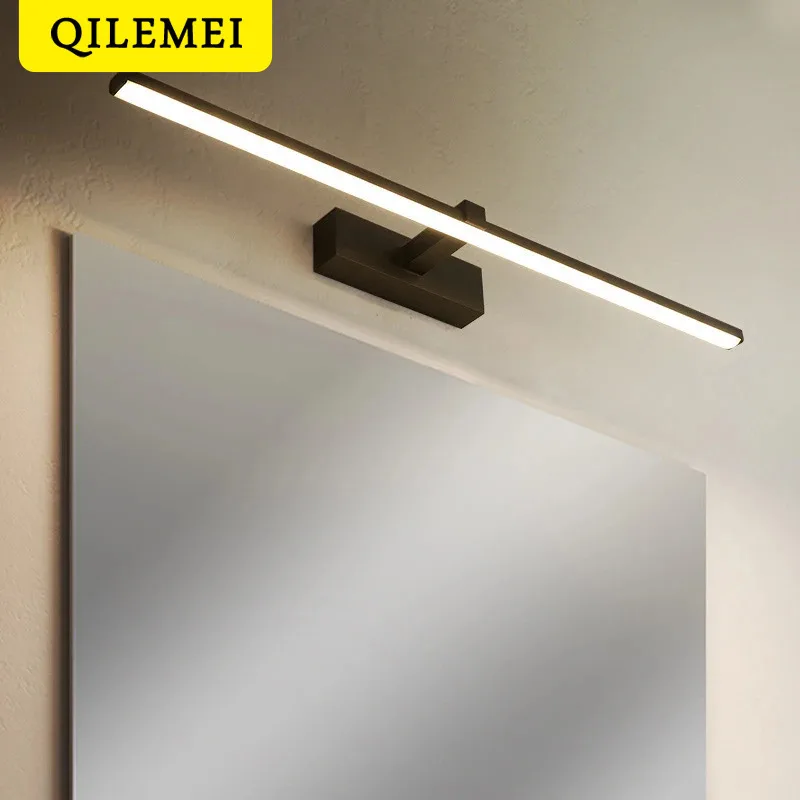 Lámparas de pared acrílicas con luz frontal de espejo LED nórdico para Hotel, baño, tocador, espejo, gabinete, iluminación de repuesto, decoración del hogar