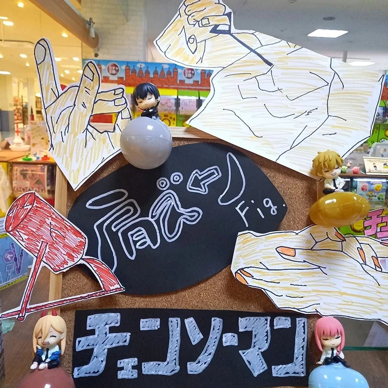 Bandai Chainsaw Man Anime Actionfigur Set Denji Aki Makima Intim Pose Gashapon Sammlerstück Dekor Geschenk auf Lager