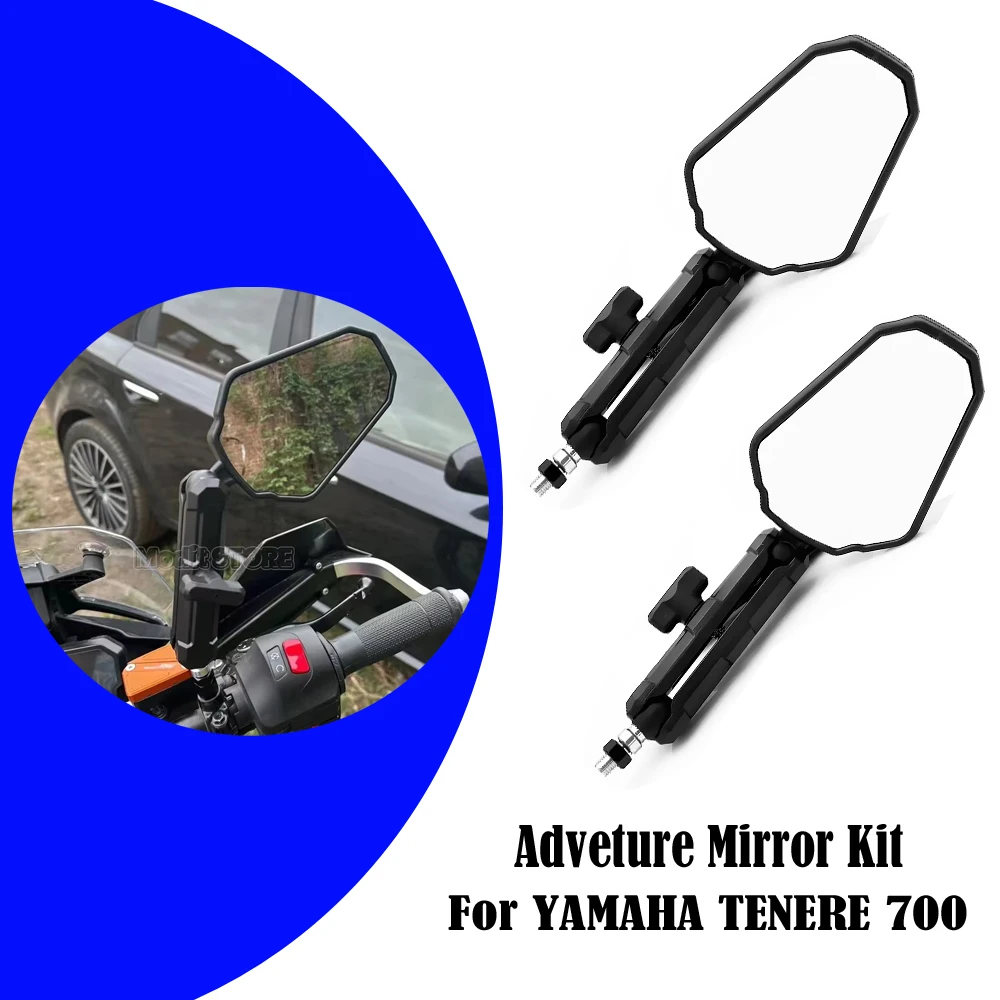 

Motorcycle Westwind Rearview Mirror Adventure ADV Foldable Mirrors For xt660z xt1200 Tracer 9 GT For YAMAHA TENERE 700 Tenere700