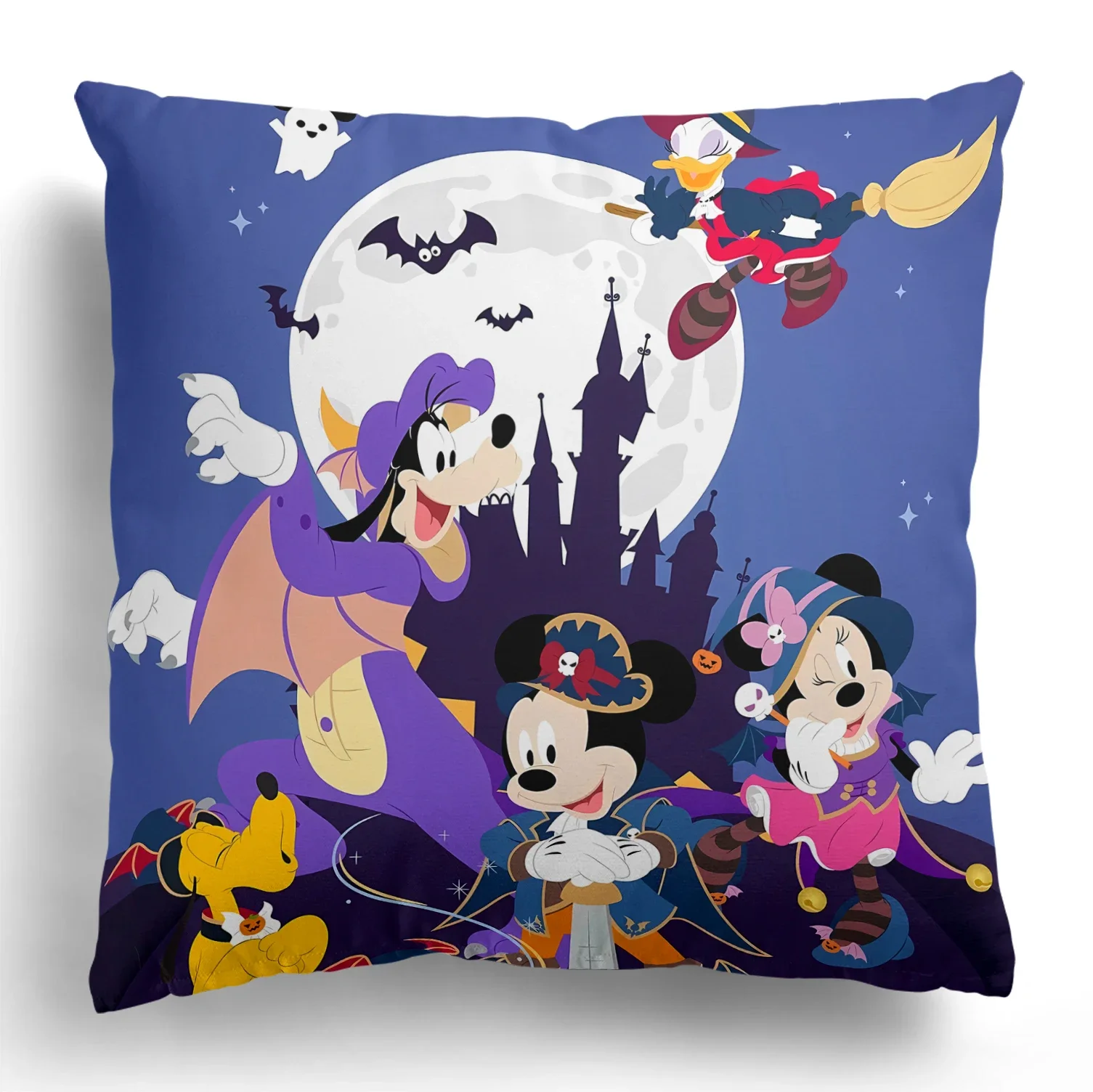 Disney Halloween Decoration Pillowcase Mickey Mouse Donald Duck Pillowcase Living Room Sofa Cushion Cover Home Room Decoration