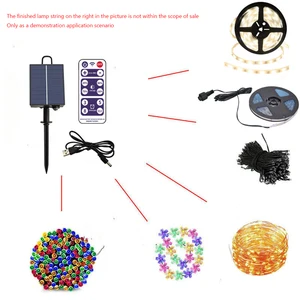 태양열 문자열 조명 제어 박스 키트 1200mAh 리튬 배터리 패널 3.7V 24V LED 문자열 램프 DC 리모콘으로 충전 10 최고의 판매 DEKO 배터리 -110