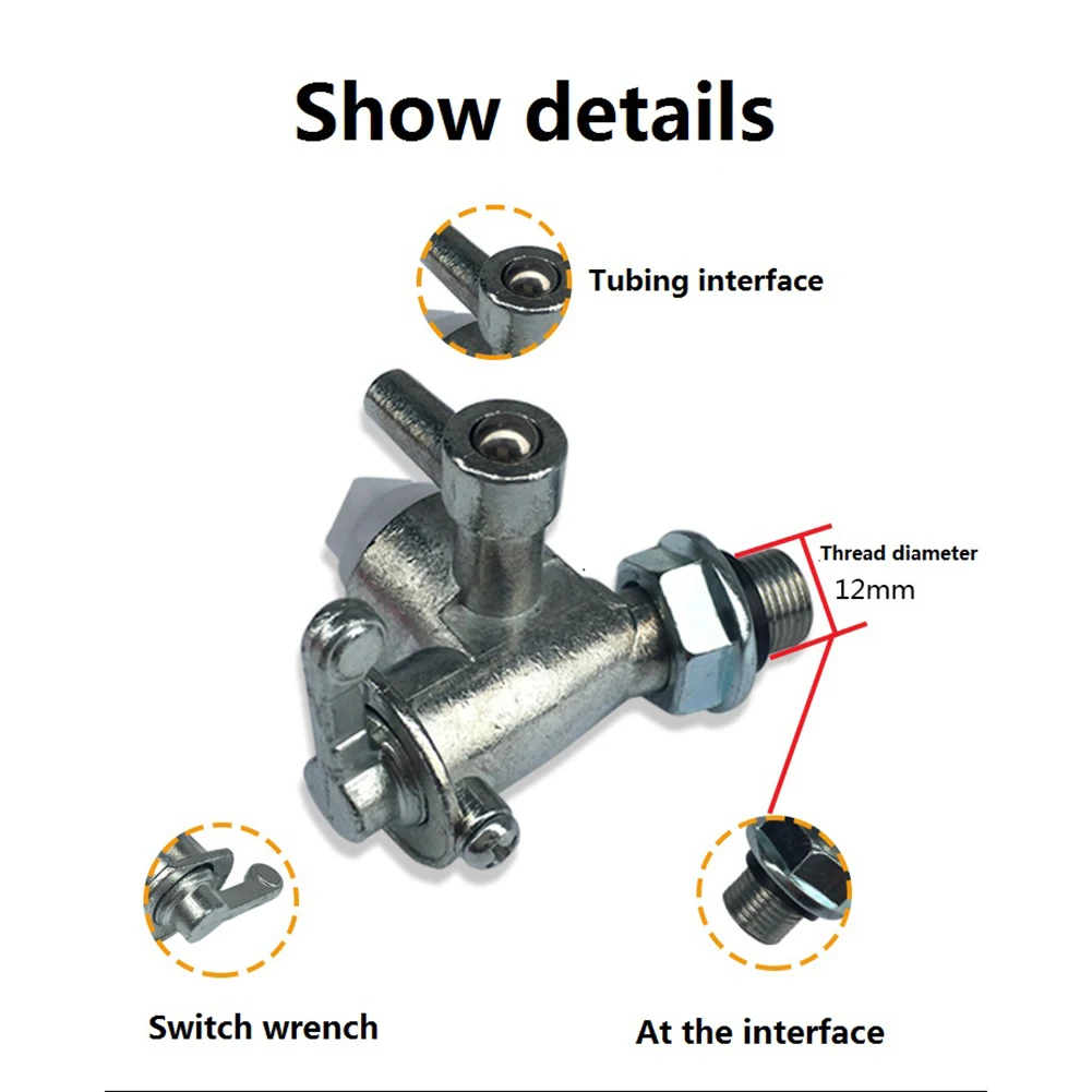 Grifo de combustible de rosca para cortacésped, reemplazo de piezas de motor, presión de agua, compatible con Robin Subaru EY15 EY20 Ey28 RGX3500 RGX2400