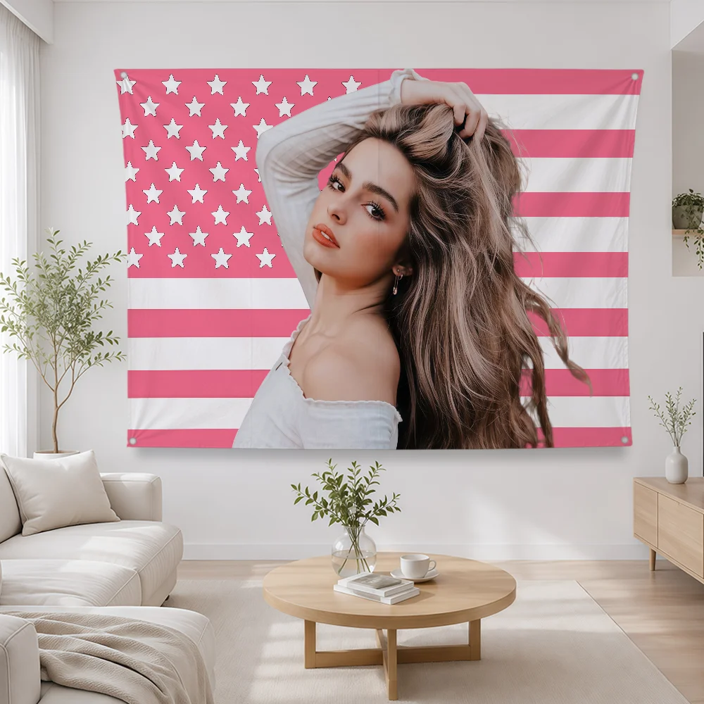 Singer A-Addison Rae Flag Polyester Banner Flags For Party Club Outdoor Interior Wall Paper Decoration Banner Fans Gift