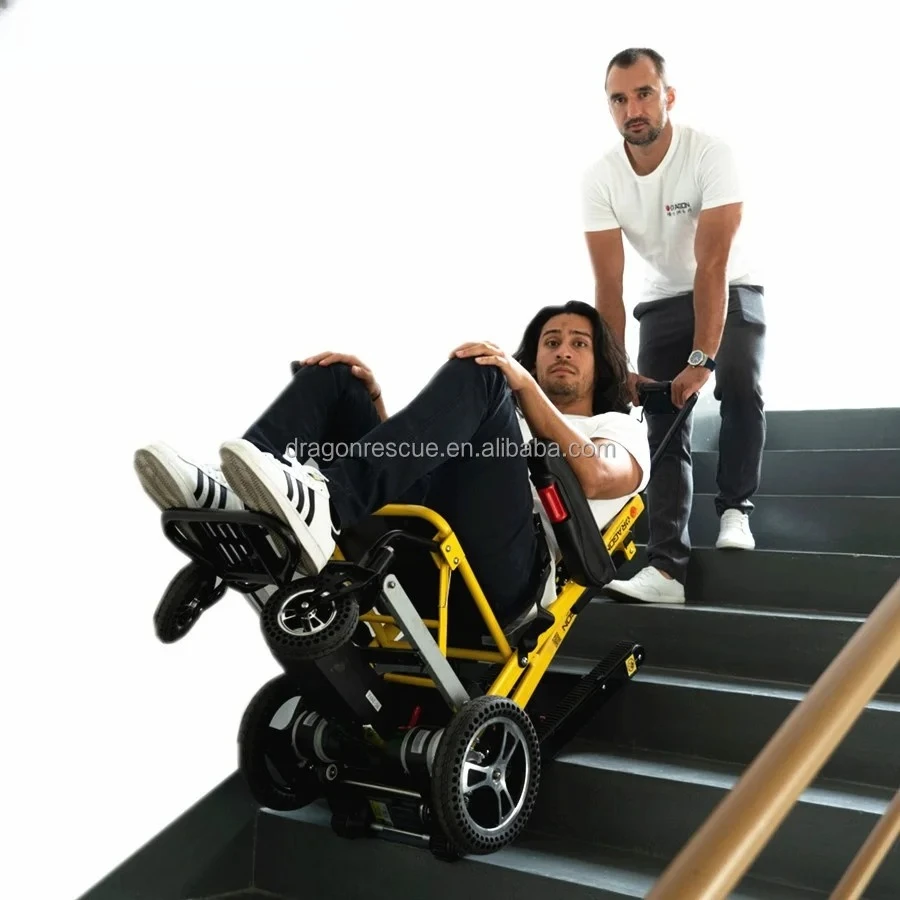 Foldable Stair-Climbing Wheelchair