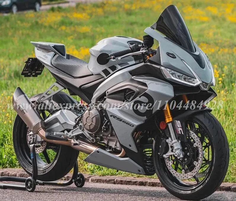 

New ABS Motor Fairings Kit Fit For Aprilia RS660 660 2020 2021 2022 2023 Bodywork Set Grey Black + Tank Cover + Seat Cowling