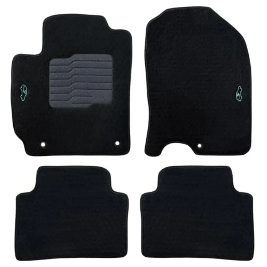 

Ковры на заказ, подходят для Kona 2018–2023 года с нескользящей подушечкой для пятки водителя спереди и сзади, черные Kona, не для моделей электромобилей