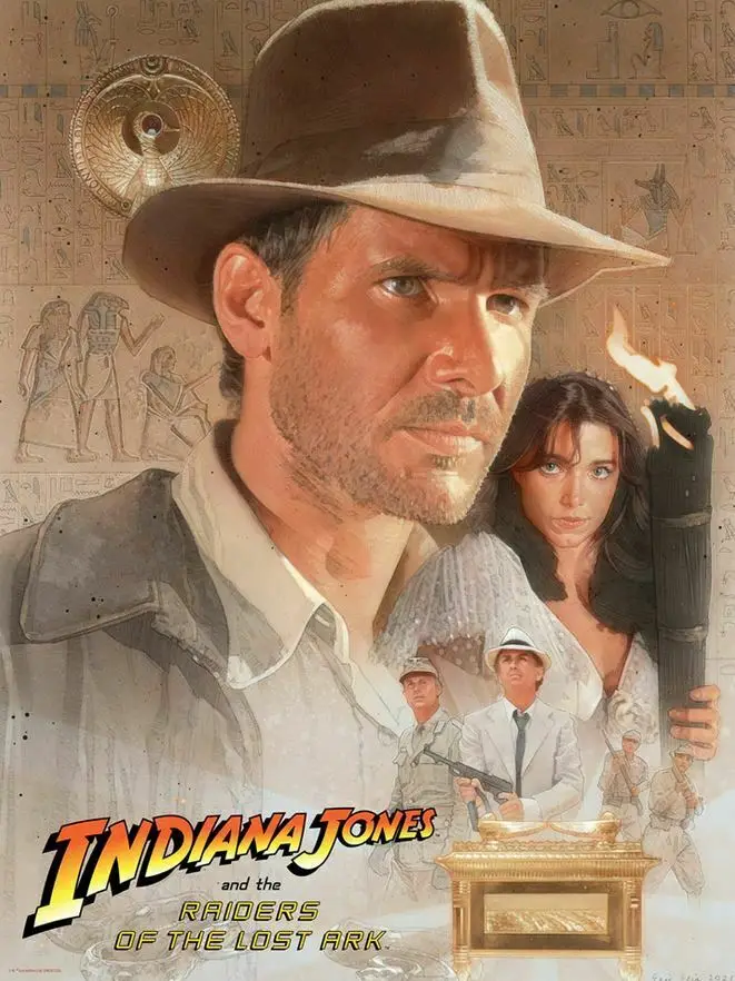 Indiana Jones and the Raiders of the Lost Ark Movie, Art Picture Print Silk Poster, Home Wall Decor