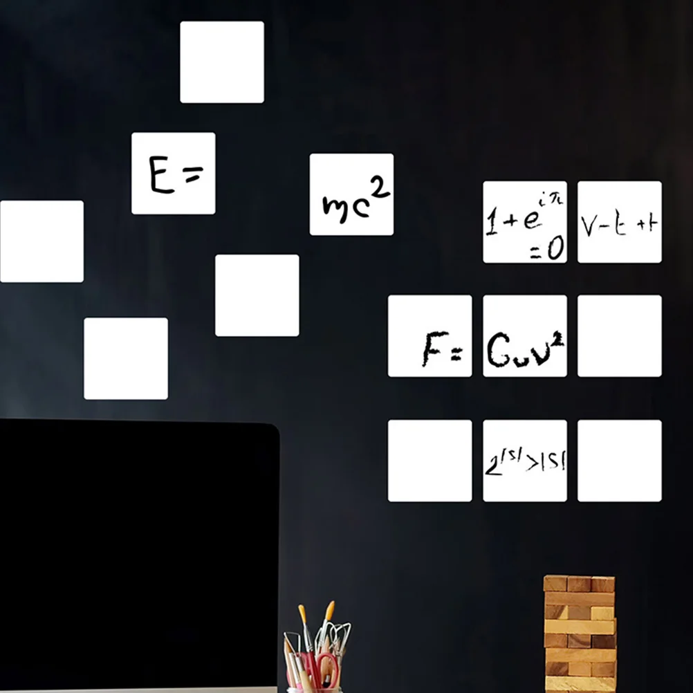 12 Stück lösch wiederholt das Whiteboard, abnehmbare Aufkleber, waschbare Etiketten, wiederverwendbare Haftnotizen, Listen, PVC-Whiteboards