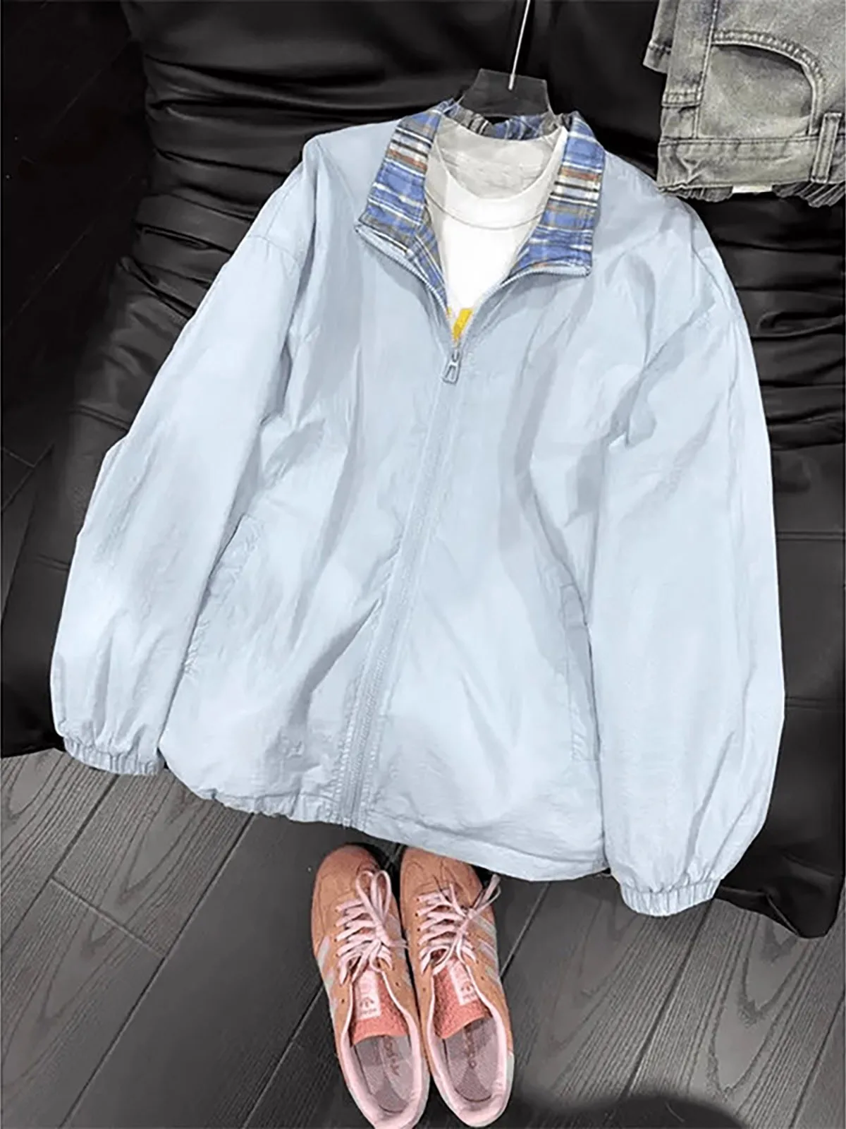 

Blue Splice Quick Dry Ice Silk Summer Sun Protection Clothing Men's Thin Outdoor Mountain Jacket Breathable Outerwear