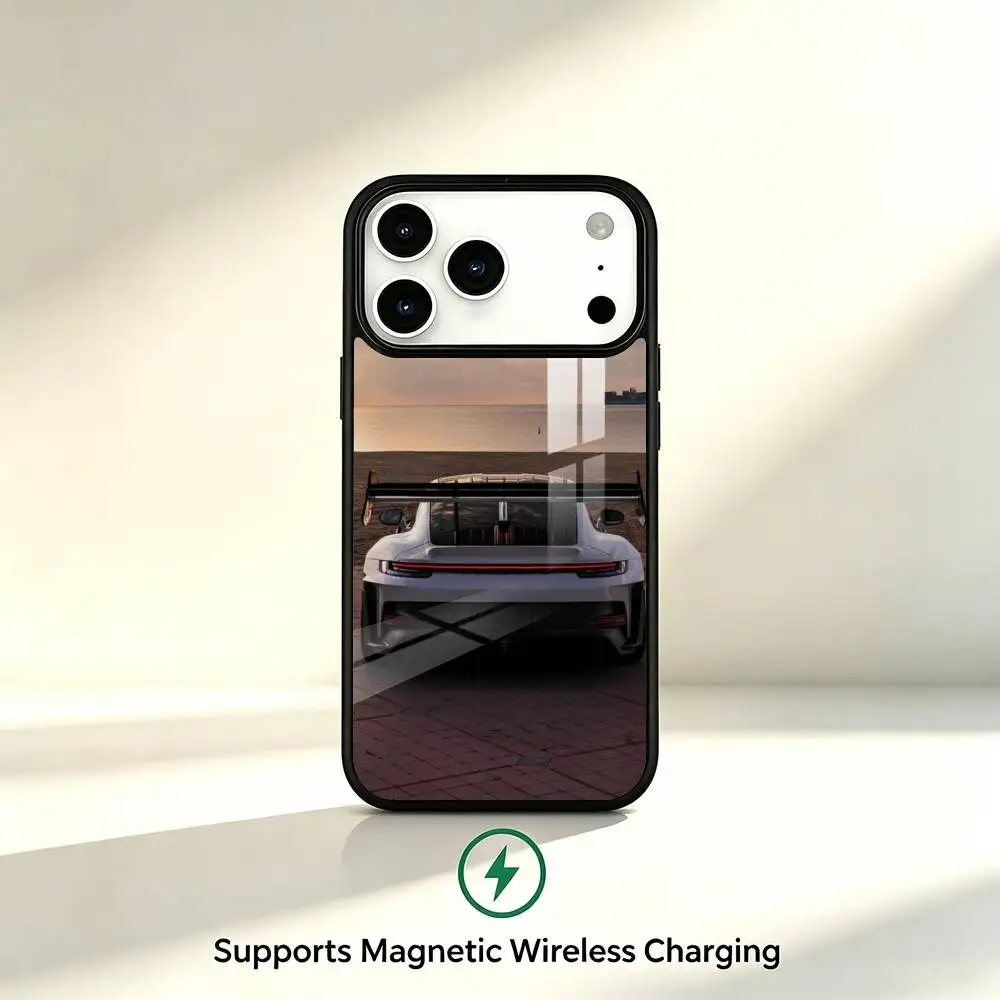 PRO S-SuperCars GT3-RS Phone Case For iPhone17,16,15,14,13,12,11 Plus,Pro Supports Magnetic Wireless Charging