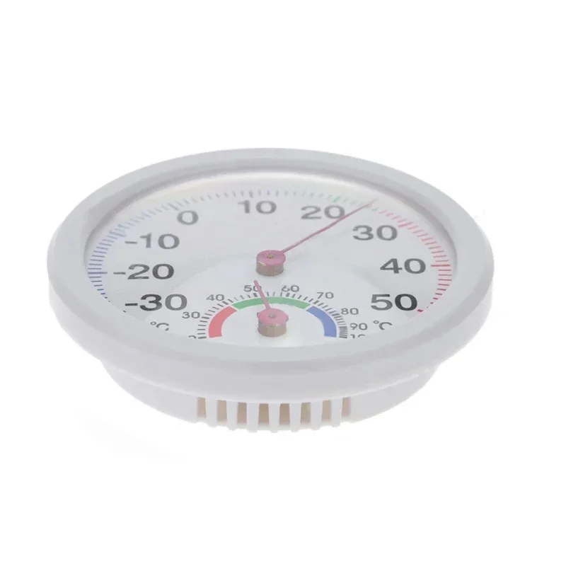 Temp Temperature Meter Mini Analog Display Hygrometer Office Household Indoor Clock-shaped Outdoor Wet Humidity