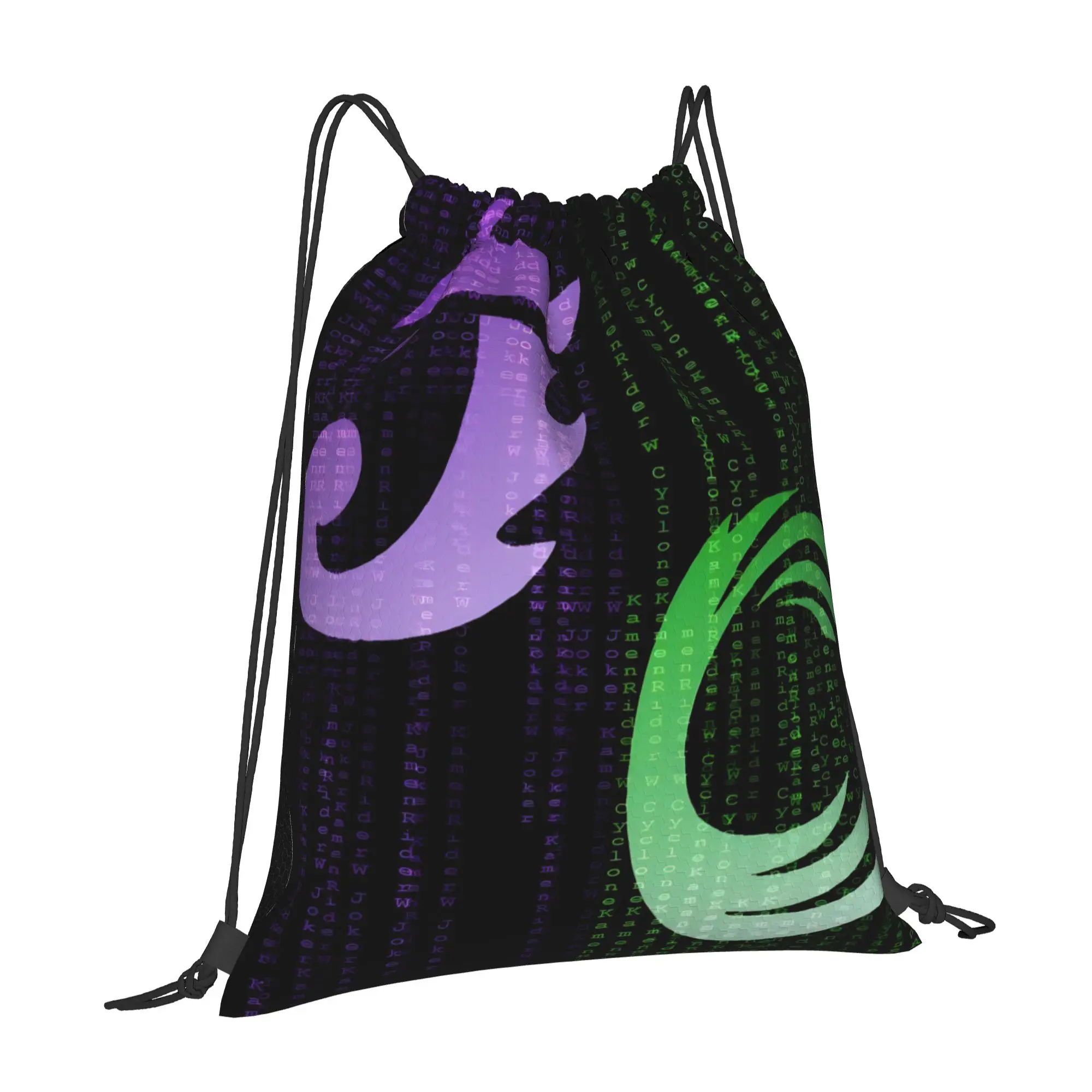 1 pc Cyclone & Joker Kamen Rider Anime Kawaii Drawstring Bags Sports Shoe Clothes Storage Multi-function Teen Portable