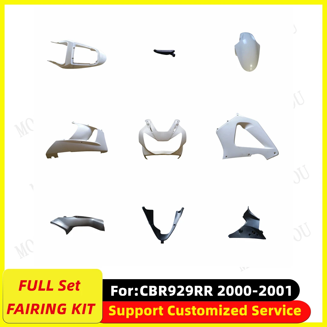 

Fairing Kit Fit For Honda CBR929RR CBR929 2000 2001 00 01 Full Set Motorcycle Fairings Unpainted Bodywork Kits New ABS Plastic