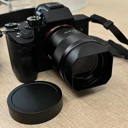 Bayonet Metal Square Len Hood for Sony Carl Zeiss Sonnar FE1.8/55 FE 55mm F1.8 ZA /E 24mm F1.8 ZA / Sony Cyber-shot RX1R Series