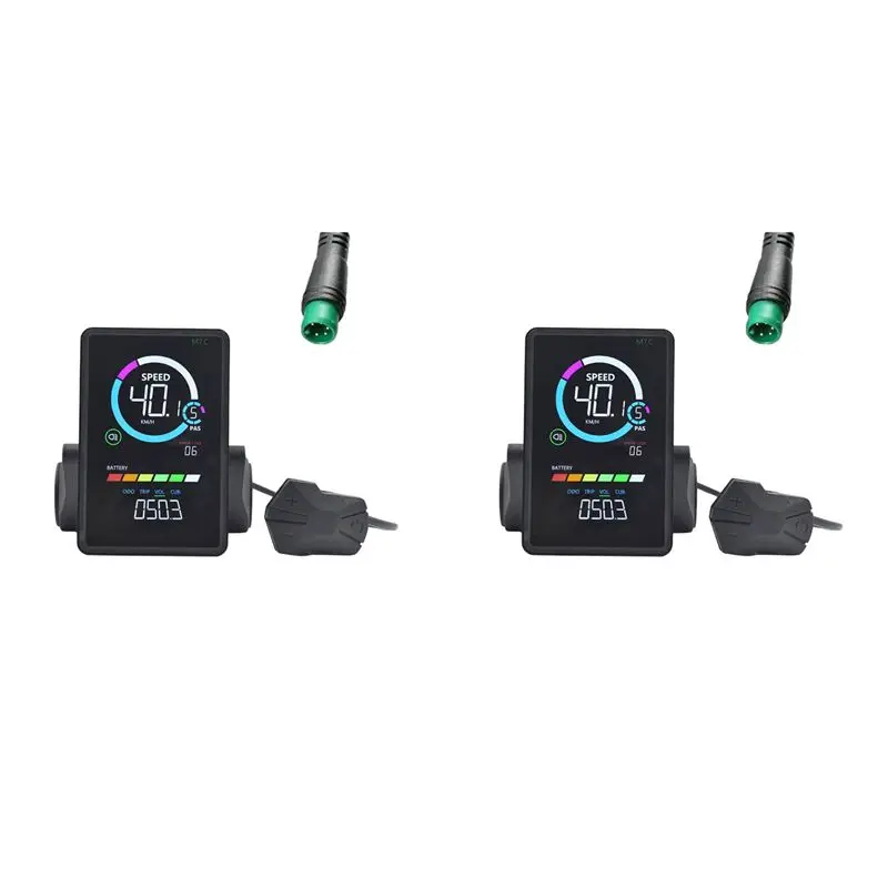 A99I-2X M7C-2 Electric Bike LCD Display Meter 36V 48V 60V E Scooter LCD Panel With USB UART For Mountain Electric Bike 5PIN