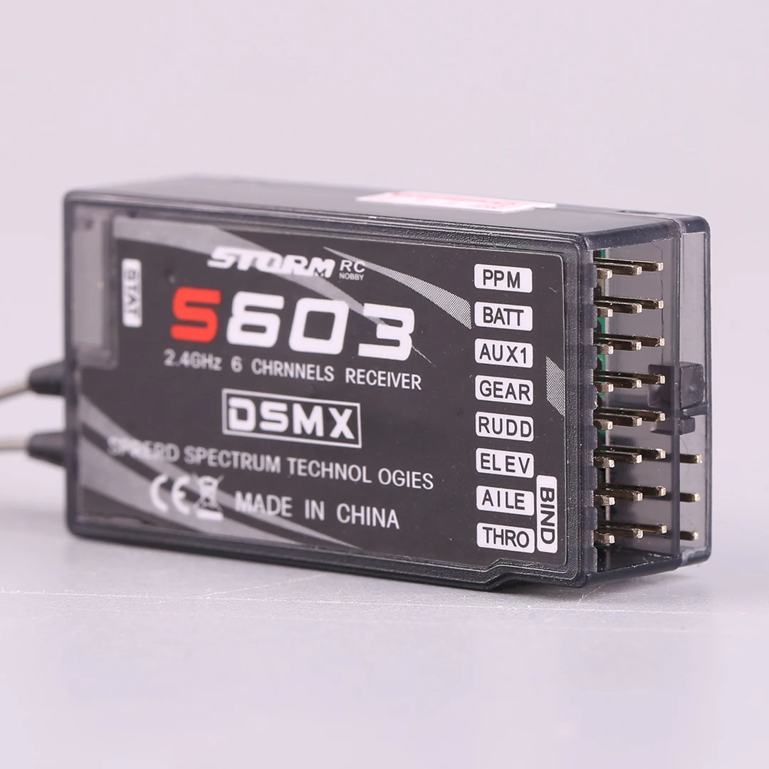 S603 6CH 2.4G Receiver COMPATIBLE WITH DX6i JR DX7 PPM Quadcopter for Helicopters Quardcopters RC Airplane DSMX