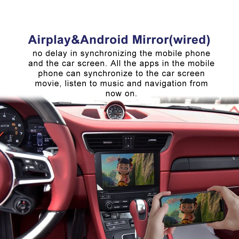 KANOR PCM4.0 Mirroring android auto wireless carplay interface box for Porsche 911/Cayenne/Cayman/Macan/Panamera/Bosxter