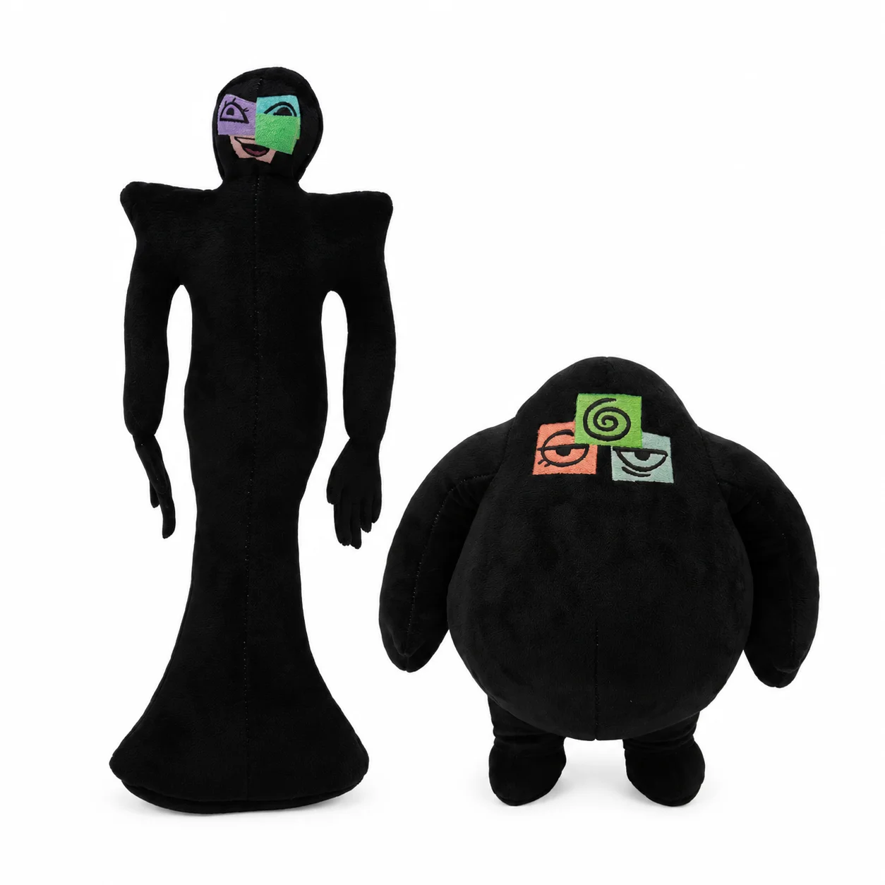 New Doors Black Screen Monster Plush Doll Printed Stuffed Toy Collectible for Adults Fans Home Decor Birthday Gift
