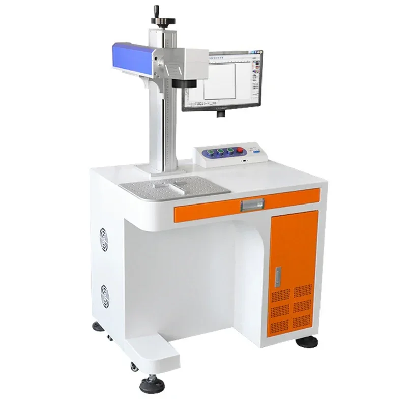 New Electric Laser Engraving Machine Optical Fiber Laser Marking Machine Stainless Steel UV Fully Automatic Laser Marking Metal