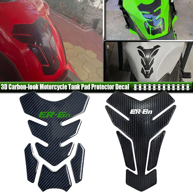 ER-6N ER 6N Tank Pad Protector Fit For ER6N ER-6N ER 6N Stickers Decals Motorcycle Fuel Oil