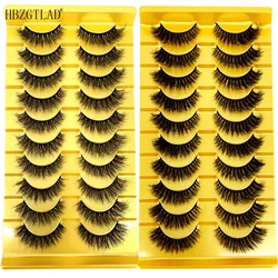 New 8 Styles 10 Pairs Natural False Eyelashes Fake Lashes Long Makeup 3d Mink Lashes Extension Eyelash Mink Eyelashes for Beauty