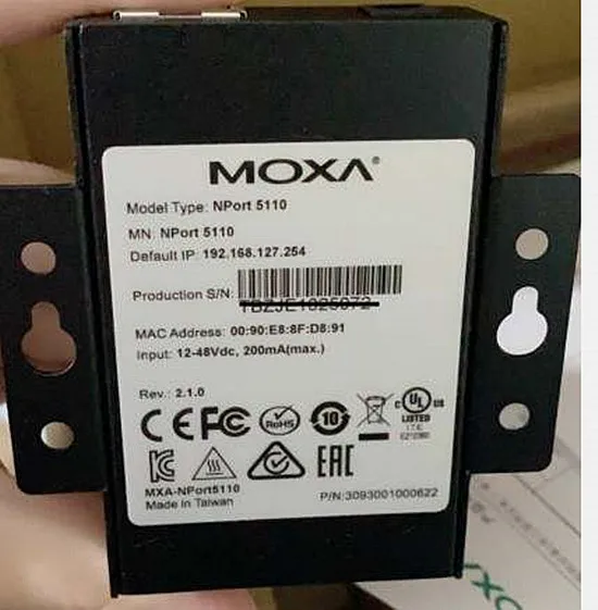 2025Moxa Nport 5110 خادم جهاز RS-232 بمنفذ واحد أصلي جديد #2