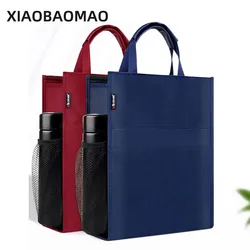 Bolsas de archivos de negocios gruesas 3D de gran capacidad, bolsas de archivos verticales A4, escuela, oficina, negro, azul, rojo