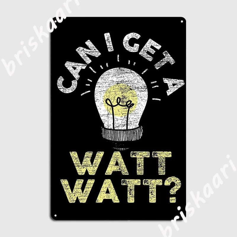 Electrician Lightbulb Metal Sign pub Garage Custom Club Home Mural Painting Tin sign Posters