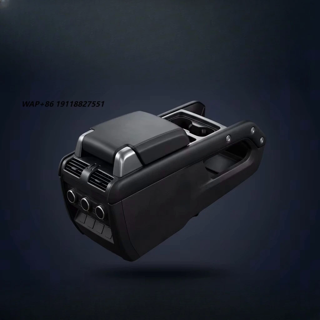 For  Defender L663 Centre Console Armrest Box OEM Fit Interior Storage Lid 2020+ Gloss Black Wood Grain Carbon Fibre