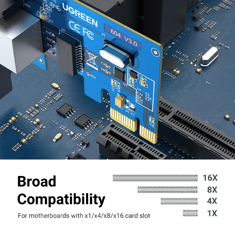 Imagem -03 - Ugreen Pcie Ethernet Adaptador 1000mbps 5gbps Pcie Placa de Expansão Rj45 Lan para Desktop Placa de Rede do Windows