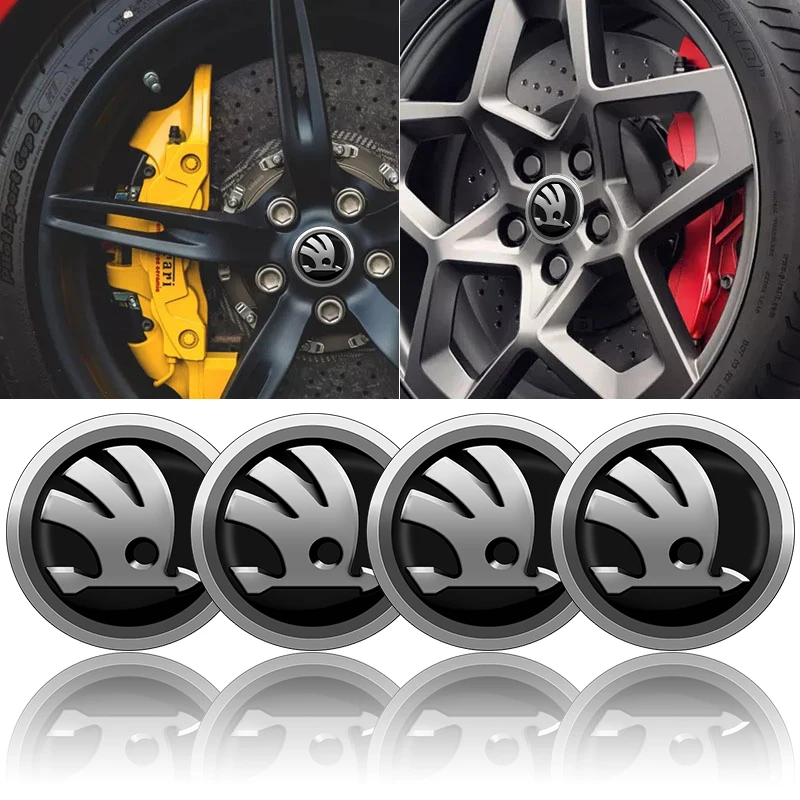 Auto Wheel Center Hub Cap Car Rims Dust-proof  Sticker Hubcaps Car For Skoda Octavia MK2 MK A7 A8 Fabia Karoq Superb Rapid Kamiq