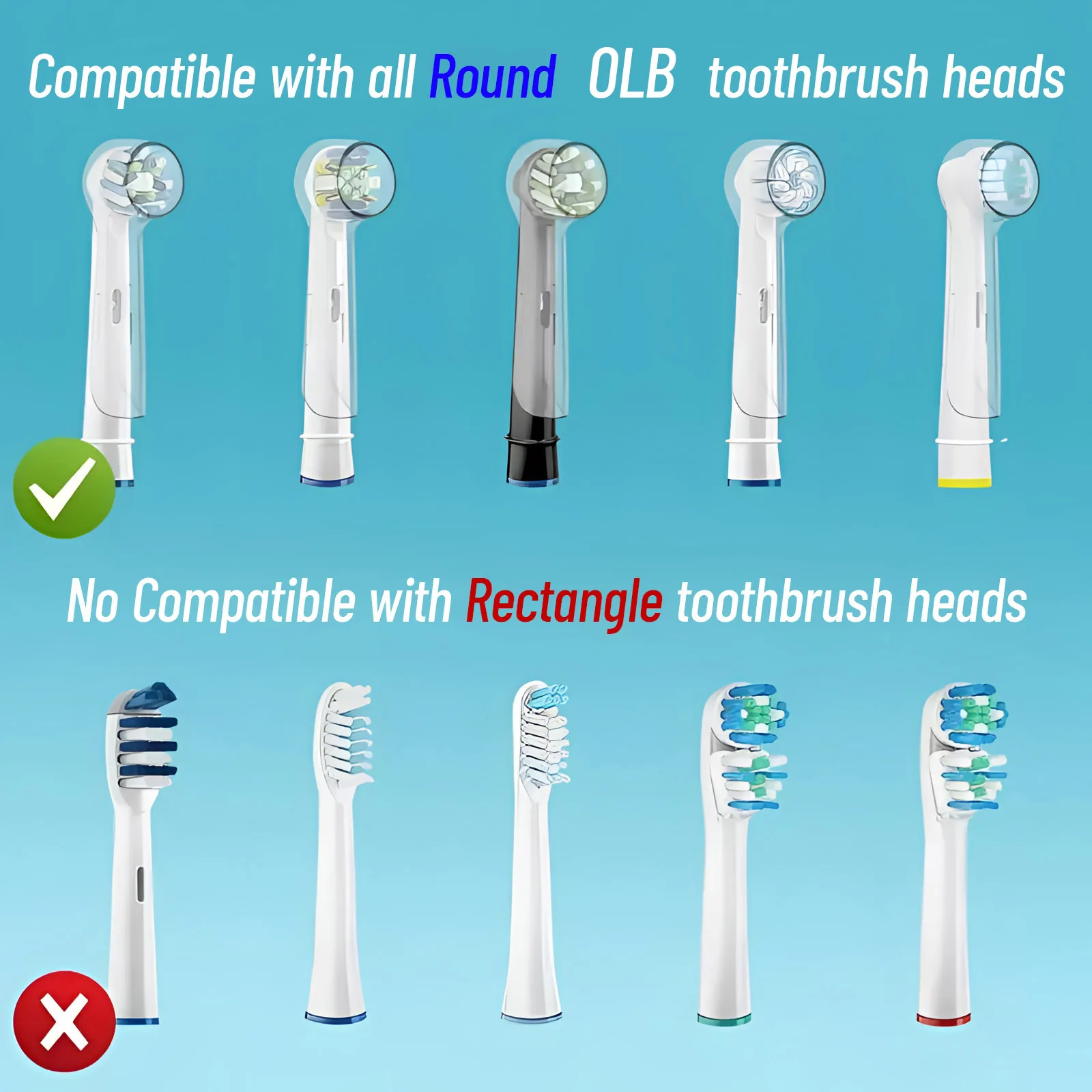 غطاء رأس فرشاة الأسنان الكهربائية غطاء غطاء غبار كم واقي/غطاء مناسب لـ Braunoral Oral Oralby 4/8/12 قطعة #2