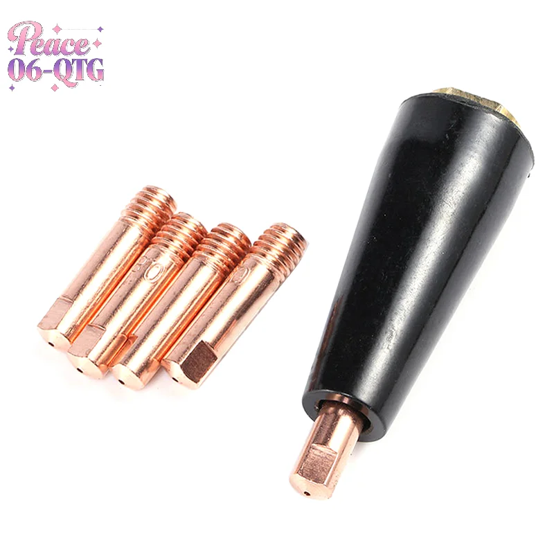 New MIG Welding Kit Flux Core Gasless Nozzle 0.8/0.9mm Brass Welding Tips Replace MIG Welder Accessories