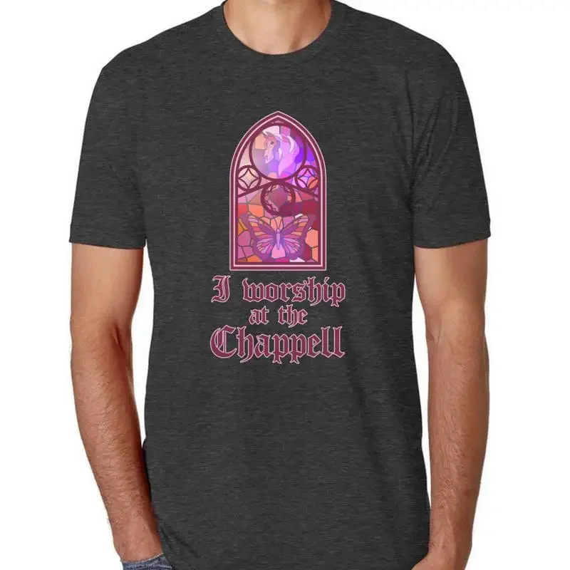I Worship At the Chappell Funny Church Chapel Music Mens Premium Tri Blend T Shirt