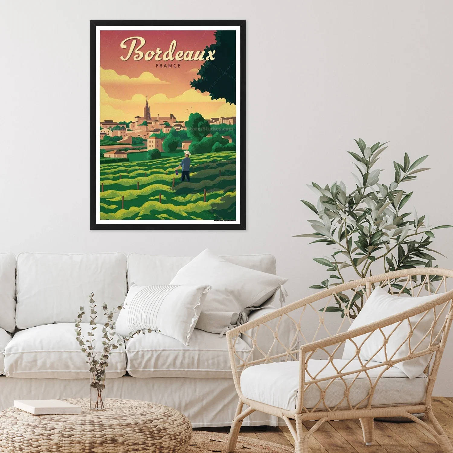 ملصق فن المناظر الطبيعية لديكور المنزل ، ملصقات الحائط ، ملصق كرافت ، خمر ورجعي ، فرنسا ، باريس ، تشوكر ، لطيفة وباريس ، مارسيليا وهدايا للفتيات