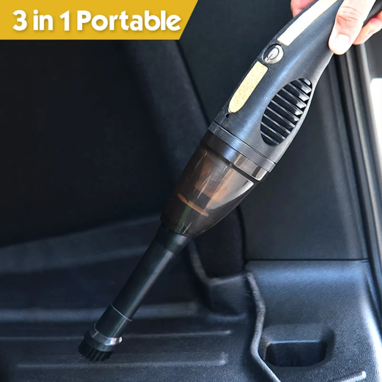 Potent High-Power Portable Handheld Vacuum Cleaner - Essential Cleaning Supplies for Cars, Sofas, Furniture, and More