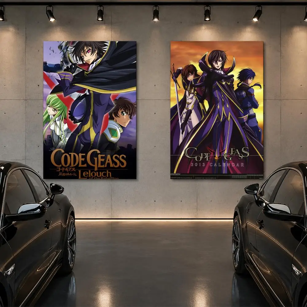 Code Geass Poster Room Decor Home Wall Art Printing Waterproof Garage BedRoom Posters Gift