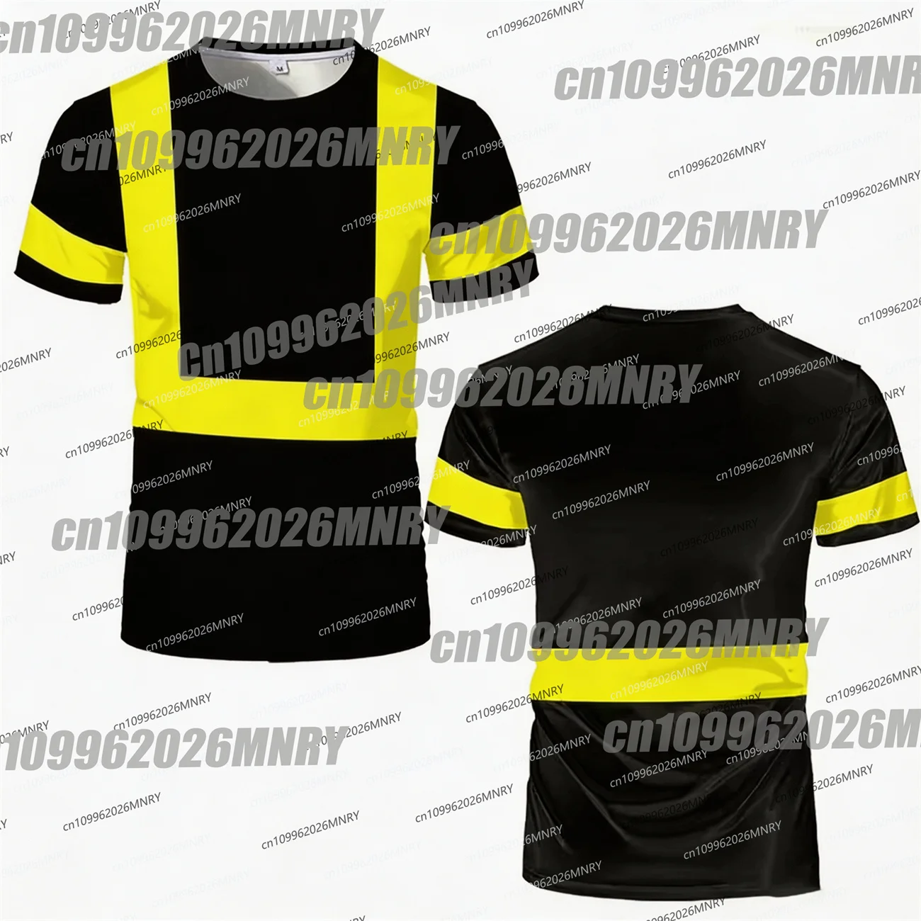 New Safety Work T Shirts Summer Men cycling tshirt Tee 3D Printed Crew Neck T-shirts Fashion Outdoor Kid Oversized Tees Tops
