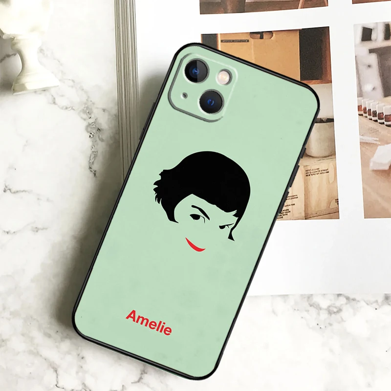 Amelie Poster Classic France Movie Phone Case For iPhone 15 16 14 Plus 13 12 Mini 11 Pro Max X XR XS Max 7 8 Back Cover