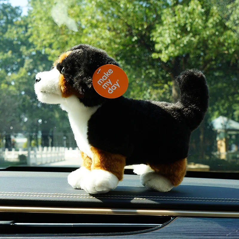 Bernese Mountain Dog 플러시 장난감 부드러운 호주 셰퍼드 박제 동물 강아지 인형 어린이 동반자 선물