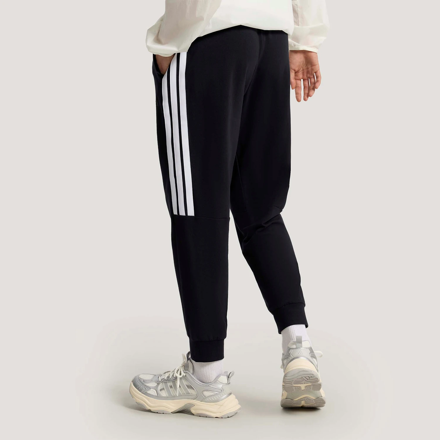 Adidas genuine men's classic ankle binding daily fitness pants KS0280