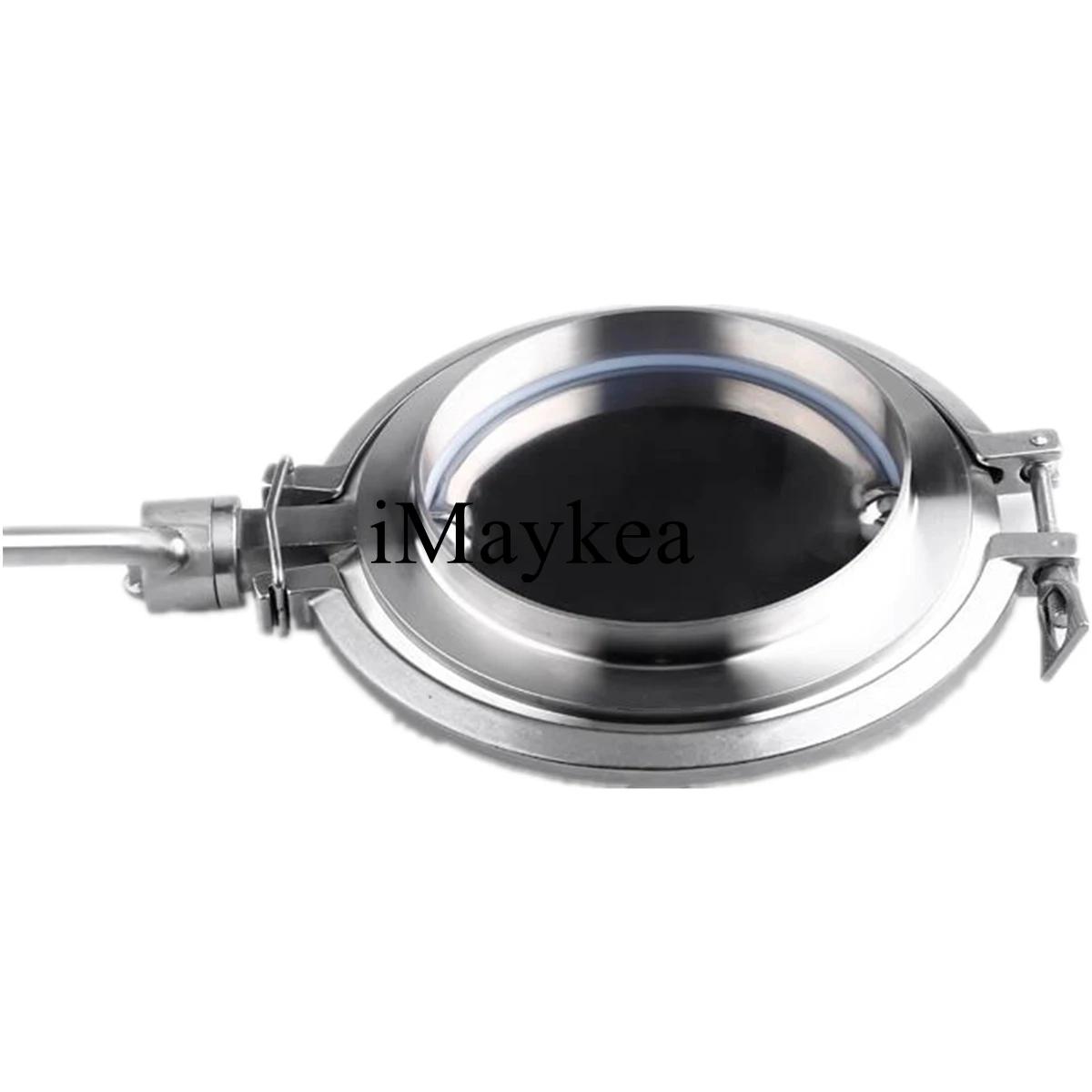 

4 "DN100, нержавеющая сталь 304, санитарный порошковый клапан-бабочка, сварочная труба, наружный диаметр 108 мм, силиконовое уплотнение